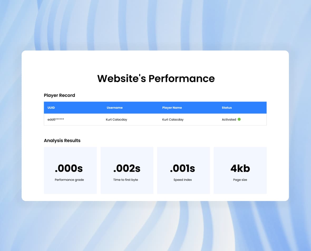 Website Performance Project